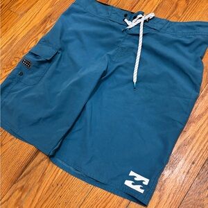 Billabong Ocean Blue Board Shorts with White Details